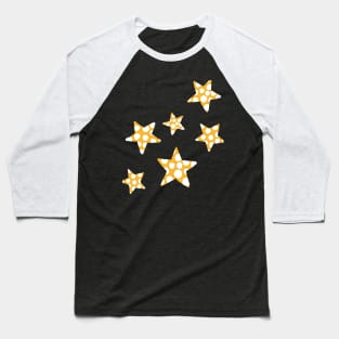 happy polka dot stars - orange Baseball T-Shirt